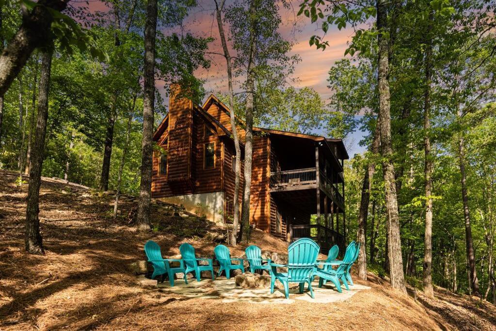 Luxe Family Cabin 8 Min To Downtown Blue Ridge Exterior photo
